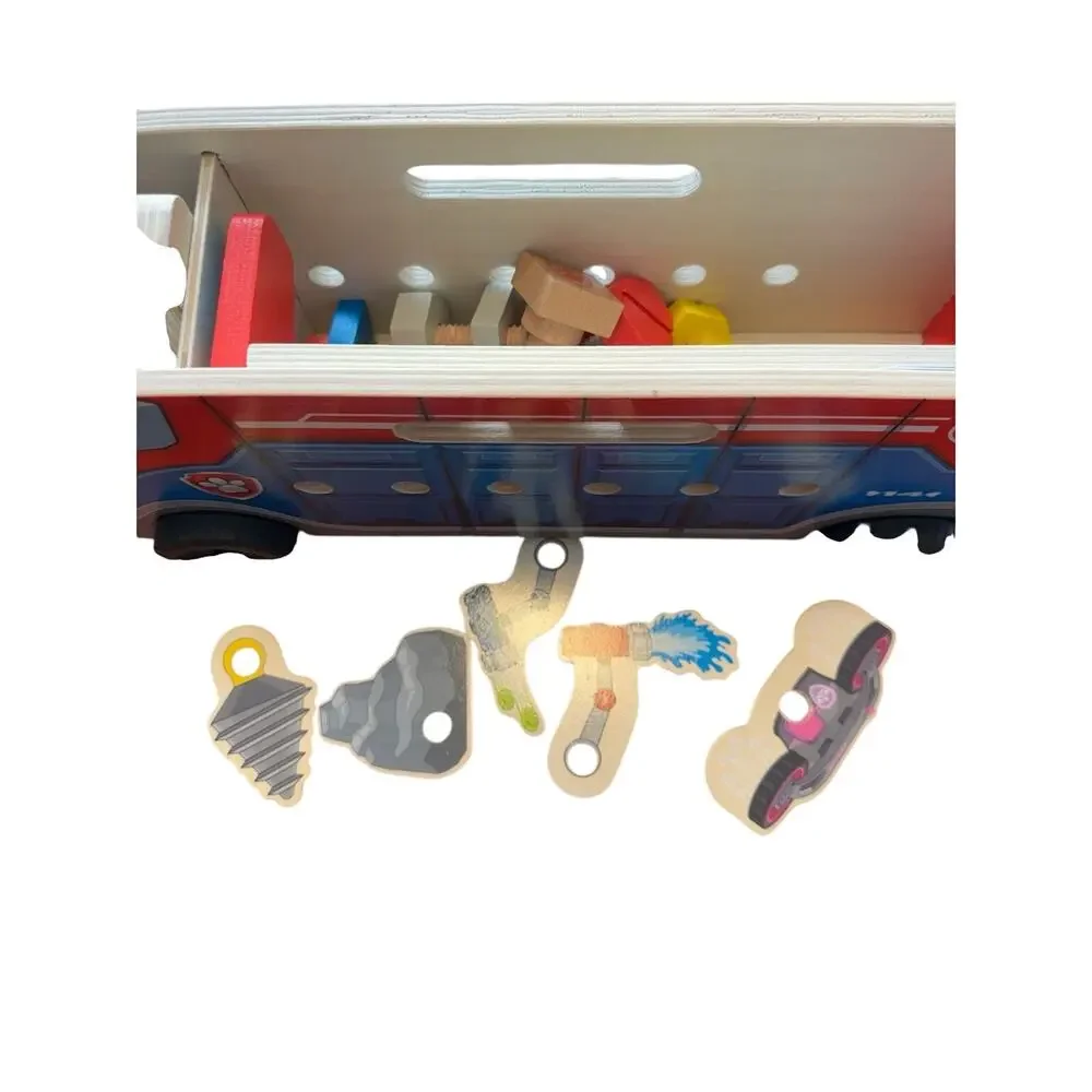 Melissa & Doug PAW Patrol Pup Pack Rescue Truck Wooden Play Set